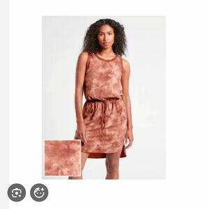 Athleta Chocolate Tie-Dye Mini Dress